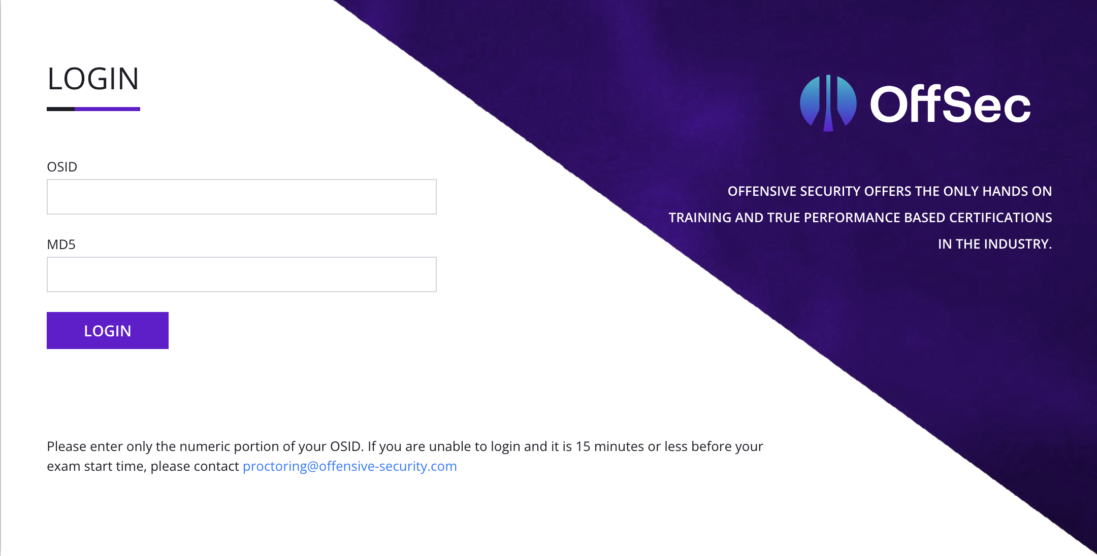 Proctoring tool login page.png